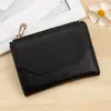 Nueva Cartera para Mujer Corta con Cremallera en Relieve para Monedas Moda Cartera 80% de Descuento