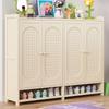 Zapatero Multicapa Gabinete para Zapatos Hogar Pasillo Puerta de Entrada Interior Entrada Integrado Gran Capacidad Blanco Gabinete de Almacenamiento