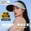 Sombrero de Sol Estilo Jiaoxia para Mujer, Sombrero de Sol de Ala Ancha Ultraligero de Verano con Parte Superior Abierta, Protección UV, Sombrero de Sol Sin Costuras