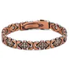 Pulsera Magnética Popular Transfronteriza Europea y Americana, Elegante Aleación de Trébol de Lujo Ligero Incrustada con Diamantes, Pulsera Magnética de Una Fila para Mujer