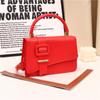 Venta al por mayor 2023 Nueva Hebilla de Cinturón de Color Sólido Bolso Retro Simple de Moda para Mujer Bolso Bandolera de Hombro de Gran Capacidad