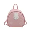 Mochila Fofa de Coelho com Bolinhas Estilo Coreano para Mulheres Design de Nicho Desenho Animado Mochila Escolar para Estudantes Mochila Versátil de Grande Capacidade