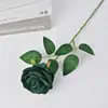 Rosas de Terciopelo Simuladas para Decoraciones de Boda, Flores Artificiales para Arreglos de Boda con Rosas Transfronterizos, Flores Artificiales al por Mayor para el Día de San Valentín