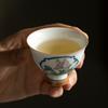 Porcelana Blanca Pintada a Mano Color Bajo Cubierta Ventana Abierta Orquídea Taza Maestra Juego de Té Kung Fu Color Bajo Cubierta Especial Taza Individual Taza de Té Cerámica