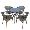 Cadeiras de jantar para exterior, bancos de pátio, cadeiras individuais, cadeiras de lazer, cadeiras de vime para ar livre, cadeiras de vime para jardim, cadeiras de varanda para exterior para cafés e casas de chá