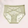 Ropa interior sexy de encaje de malla Pure Lust para mujer, cintura media sin costuras con control de abdomen y realce de glúteos sin pellizcar las nalgas, calzones antibacterianos amigables con la piel