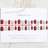 Uñas Rojas de Angola Usando Placas de Uñas Sentido Avanzado Uñas Postizas Para Manos Uña de Temperamento Pegatinas Blancas para Uñas Venta al por Mayor
