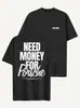 Top Streetwear Europeu Transfronteiriço Y2K Unissex Nova Tendência Algodão Estampado Gola Redonda Manga Curta