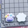 Pinza para el pelo con forma de garra de gato, color crema brillante, garra de perro, garra de oso, pinza para el pelo, cuerda para el pelo, pegatina para el refrigerador, funda de teléfono, accesorios decorativos de resina.