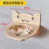 Rack de escalada para gatos montado na parede Brinquedo de gato montado na parede Cápsula espacial grande Pilar do céu Mesa de salto para gatos Pilar de garra de cânhamo