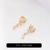 Pacote 14k Ouro Pingentes de Gota Amor Pingente Deslizante com Contas Feito à Mão DIY Pulseira de Cristal Colar Acessórios de Joias com Contas