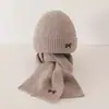 Chapéus Infantis, Novos Chapéus de Lã Tricotados Espessos com Proteção para as Orelhas para Bebês no Outono e Inverno, Chapéus Pulôver Espessos de Camada Dupla para Meninos, Modernos