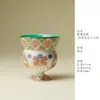 Taza Maestra de Alto Pie Estilo Japonés para Uso en Casa, Taza de Té Cerámica Hecha a Mano, Juego de Té Kung Fu, Taza Personal, Taza Individual