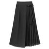 Comércio exterior 2023 primavera e verão novo estilo coreano calças de chiffon plissadas tamanho grande cintura elástica calças casuais saia-calça