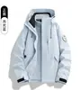 Chaqueta 3 en 1 para Pareja para Hombre, Abrigo Cortavientos para Exteriores, Set de Dos Piezas, Chaqueta de Senderismo con Forro de Polar