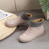 Mancha marrón de invierno nuevo al por mayor cubierta para zapatos de lluvia para adultos para mujer en el tubo más terciopelo moda botas de lluvia cálidas impermeables