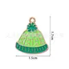 Colgante Navideño Aleación Goteo de Aceite Colgante Pequeño DIY Accesorios de Joyería Aretes Collar Pulsera Accesorios Sombrero Navideño