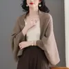 Chal de Punto Hengyuanxiang para Mujer, Ropa de Abrigo para Primavera y Otoño, Cárdigan de Punto Holgado y Elegante, Nuevo Abrigo Suéter de Alta Gama