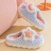 Novas Pantufas Femininas de Algodão 2023 Fofas Estrela Lua Desenho Animado Acolchoadas Forradas com Lã Quentes Fofas para Casa