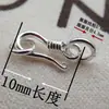 Colgante Hebilla Plata Esterlina 925 Hebilla Vintage Hebilla S Hebilla 8 Conector de Hebilla para Collar Hebilla Conectora para Pulsera Accesorios DIY Plata Lisa Hebilla de Conexión