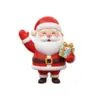 Decoraciones Festivas de Papá Noel Pegatinas Electrostáticas para Puertas de Vidrio Ventana Hombre de Jengibre Copo de Nieve Pingüino Regalo Oso Blanco