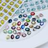 Cristal Dongzhou 8*6mm oval puntiagudo accesorios para joyería DIY color huevo de paloma pequeño broca para uñas nuevo venta al por mayor