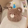 Encosto de Cabeça para Carro, Travesseiro de Pescoço, Assento de Carro, Suporte Lombar, Travesseiro de Pelúcia Fofo para Carro, Almofada, Travesseiro Decorativo para Carro