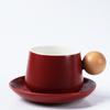 Copo de café e pires Set ins Nordic Style Ceramic High Color Value Caneca Gift