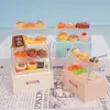 Miniatura de Brinquedo de Comida Miniatura Casa de Bonecas Supermercado Loja de Conveniência Modelo de Cena Enfeites Brinquedos para Casa de Brincar Infantil
