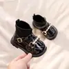 Zapatos calcetín para bebé niña para otoño e invierno, botines antideslizantes cortos, zapatos para caminar para bebés, zapatos de lona para niñas de suela blanda, zapatitos de piel de princesa