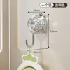 Gancho de Ventosa de Succión al Vacío, Fuerte Capacidad de Carga Cocina Sin Taladro Baño Puerta de Inodoro Pared Gancho Adhesivo para Toalla Sin Rastro