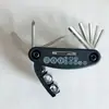 Herramientas de Reparación de Bicicletas, Herramientas de Reparación de Neumáticos, Juego de Llaves Multifunción Plegables