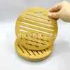 Porta-copos de Bambu Porta-pratos Isolamento Térmico Jogo Americano de Mesa Tapete de Bambu Tapete para Panela de Areia Tapete para Pratos Doméstico Impermeável à Prova de Óleo Resistente ao Calor Tapete para Pratos