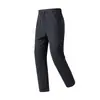 Pantalones casuales forrados de polar para hombre, hechos de seda de morera y lana de oveja, forro polar integrado para otoño e invierno, resistentes al agua, al viento y cálidos, de pierna recta con cintura elástica