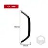Adequado para BMW X3 F25 F26 11-17 conjunto completo de interruptor de logotipo de volante interior em fibra de carbono preto piano