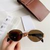 Exportación transfronteriza diseñador destacado Arco del Triunfo lisa nuevos lentes de sol personalizados gafas de sol retro para mujer 40235