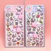 Pegatinas de Huella de Gato Squishy para Aliviar el Estrés, Pegatinas de Burbujas 3D en Relieve para Niños, Pegatinas Decorativas para Teléfono DIY, Pegatinas de Melocotón
