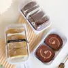 Caixa de Embalagem para Bolo Rolo Suíço Espesso Caixa de Embalagem para Bolo Rolo Pêssego Rolo Abraço Carne Desfiada Pequena Concha Mochi Caixa para Biscoitos