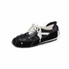 Los Zapatos Deportivos También Son Súper Bonitos con Puntadas de Lazo Zapatos de Entrenamiento de Piel de Vaca 2025 Cómodos de Tacón Bajo de Piel Genuina Zapatos Casuales para Mujer 42