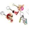 Chaveiro de acrílico criativo diy pingente de chave de personagem de desenho animado personalizado pingente de animação estrela periférico personalizado