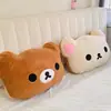 Lindo Rilakkuma Grande Almohada de Doble Cara Peluche Cojín Almohada para Siesta Almohada de Dormitorio Muñeca Muñeca Día de San Valentín