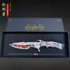 Delta Game Merchandise Cuchillo Verdugo Arma de Metal 22cm Modelo Sin Afilar Accesorio Decoración Artículo Coleccionable