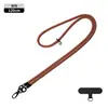 Alça de Ombro Popular Transfronteiriça com Botão Duplo para Câmera Celular Trançada Anti-Queda Corrente Dopamina para Celular Cordão Longo para Capa de Celular