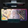 Fábrica Fonte Colorido RGB Graffiti Parede Fundo Menina-Temático Luminoso Mouse Pad Grande Teclado Pad Antiderrapante Mesa Mat