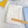 Tecido 100% algodão 40 fios, estampado digitalmente, estilo ins coreano com coelho e cereja, tecido floral de algodão puro em tons de azul para roupas femininas