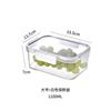 Crisper de Plástico de Grado Alimenticio Refrigerador Cocina Rectangular de Gran Capacidad Fiambrera para Fruta Almacenamiento Caja Transparente Sellada
