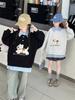 Sudadera de Dibujos Animados Falsa de Dos Piezas, Estilo Nuevo 2025 para Niñas Mayores, Top Holgado para Primavera y Otoño, Top de Punto