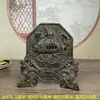 Ornamento de Cobre Estilo Antigo com Quatro Feras e Oito Trigramas: Dragão Verde, Tigre Branco, Pássaro Vermelho, Dragão Negro Artesanato Decorativo para Decoração de Casa e Escritório