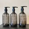 Novo Marrom Chá 500ml Fosco Grande Quantidade Garrafa com Bomba Plástico Parede Grossa Hotel Impressão Óleo de Chá