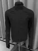 Chaqueta Negra Tres Pruebas con Cuello Alto Protección Solar para Hombre en Verano Malla Transpirable Secado Rápido Chaqueta Fina Deportiva Exterior Ciclismo
